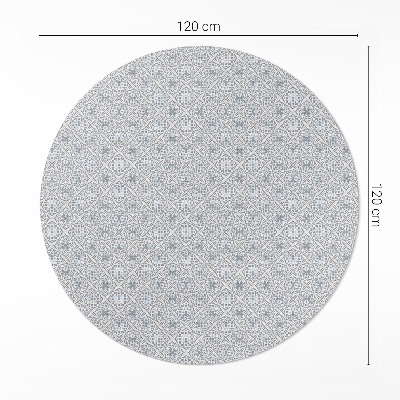 Runder teppich pvc Winzige mosaikartige ornamentale Details