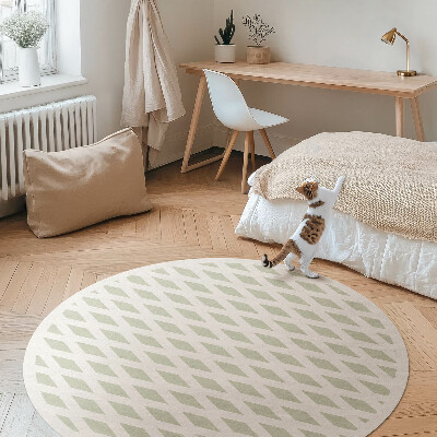 Runder vinyl teppich Minimalistisches geometrisches Muster