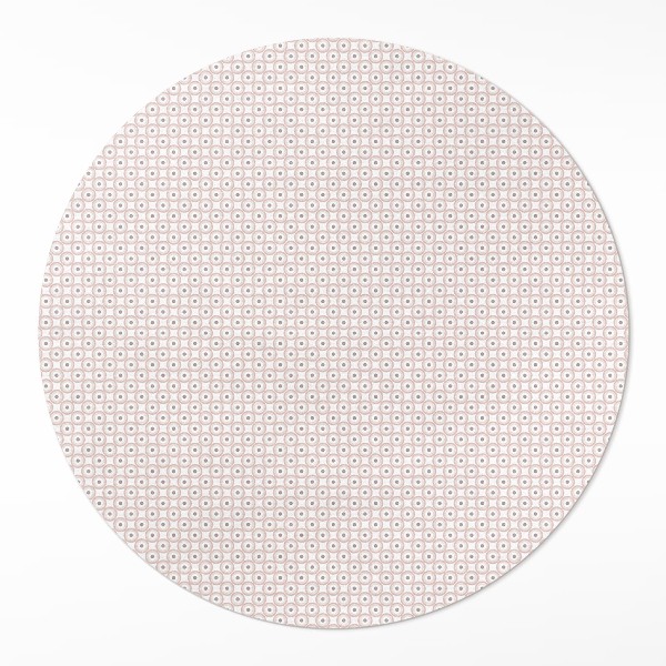 Runder teppich pvc Winziges Mosaik in Pastelltönen