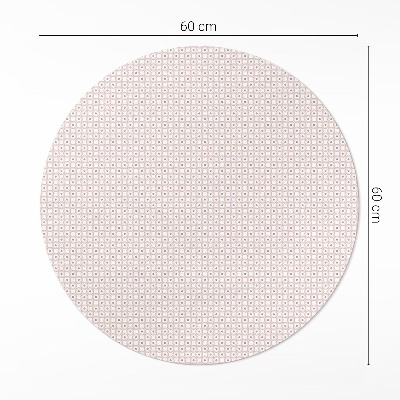 Runder teppich pvc Winziges Mosaik in Pastelltönen