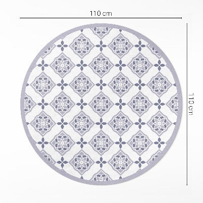 Runder pvc teppich Dekorative Fliesen elegantes Muster