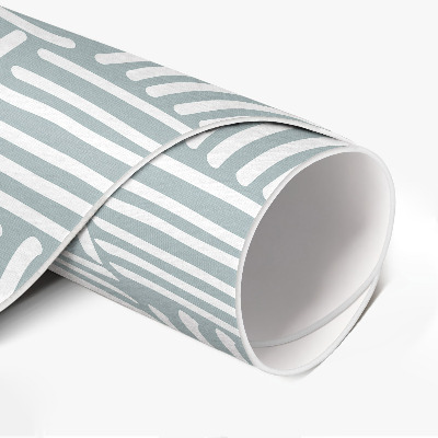 Runder vinyl teppich läufer Boho-Strickmuster Minimalistisch