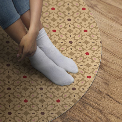 Runder teppich auf pvc Orientalisches Muster Persischer Stil