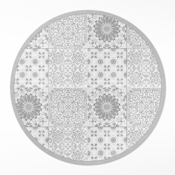Runder pvc teppich Ornamentale Fliese Mode Mosaik