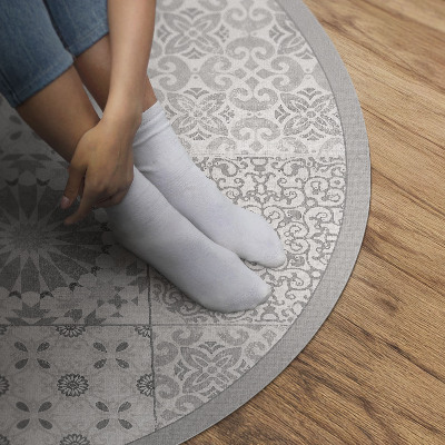 Runder pvc teppich Ornamentale Fliese Mode Mosaik