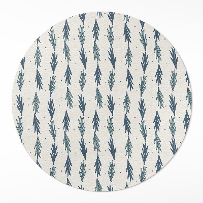 Runder pvc teppich Winzige Blütenblätter dekoratives muster boho