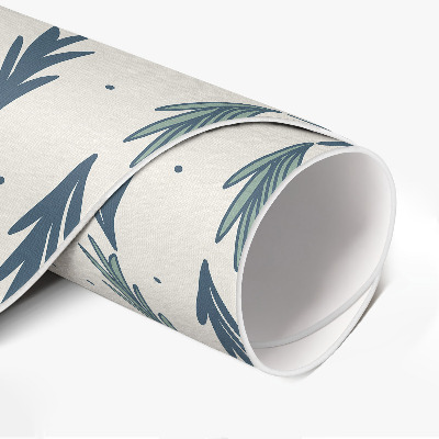 Runder pvc teppich Winzige Blütenblätter dekoratives muster boho