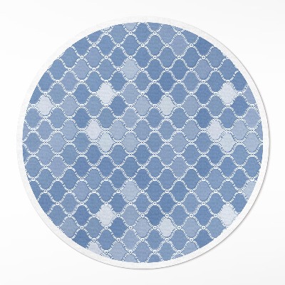 Runder vinyl teppich läufer Mediterranes Mosaik feine Fliese