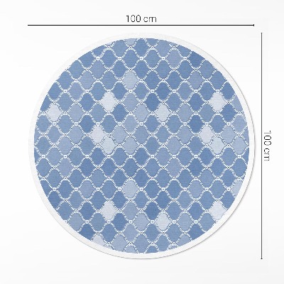 Runder vinyl teppich läufer Mediterranes Mosaik feine Fliese
