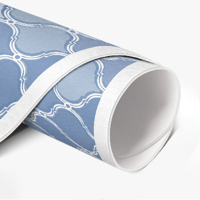 Runder vinyl teppich läufer Mediterranes Mosaik feine Fliese
