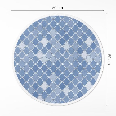 Runder vinyl teppich läufer Mediterranes Mosaik feine Fliese