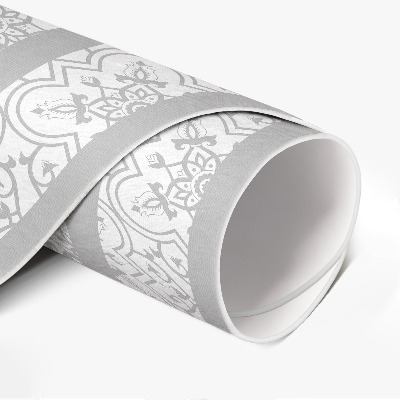 Runder vinyl teppich läufer Schöne Ornamente im eleganten Stil