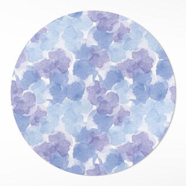 Runder teppich pvc Aquarell Flecken Abstraktion