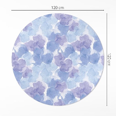 Runder teppich pvc Aquarell Flecken Abstraktion
