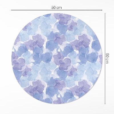 Runder teppich pvc Aquarell Flecken Abstraktion