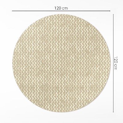 Runder teppich auf pvc Unregelmäßige Ornamente Design Boho