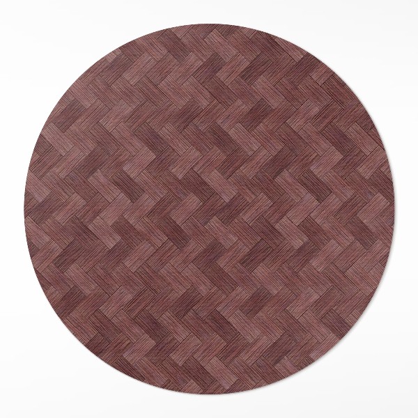 Runder pvc teppich Gestricktes Parkett Mode Fischgrät