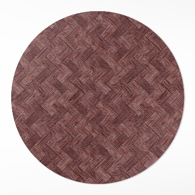 Runder pvc teppich Gestricktes Parkett Mode Fischgrät