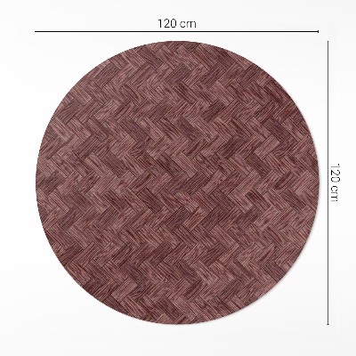 Runder pvc teppich Gestricktes Parkett Mode Fischgrät