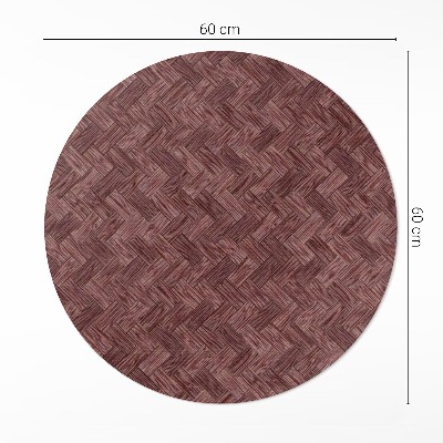 Runder pvc teppich Gestricktes Parkett Mode Fischgrät
