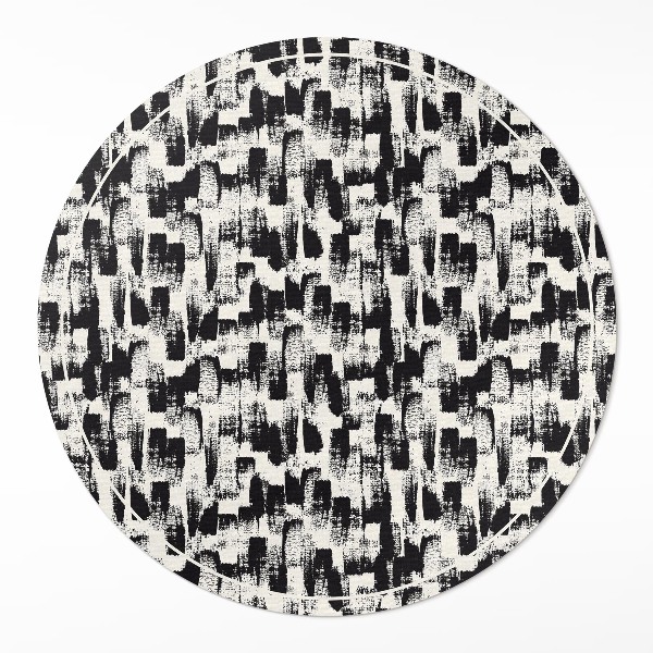 Runder vinyl teppich Monochromatische Abstraktion von Farbflecken