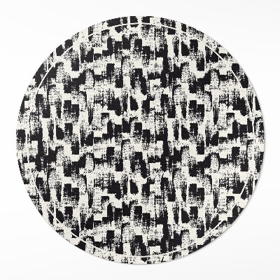 Runder vinyl teppich Monochromatische Abstraktion von Farbflecken