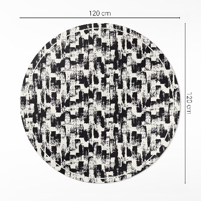 Runder vinyl teppich Monochromatische Abstraktion von Farbflecken