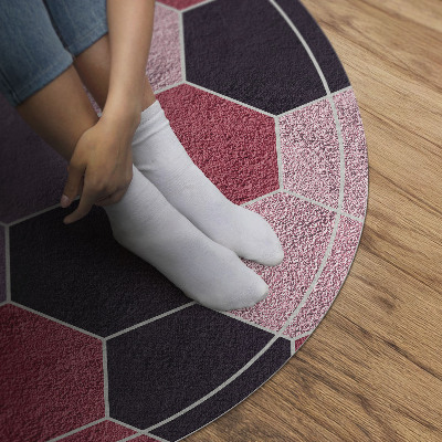 Runder pvc teppich Kachel Sechsecke Nachahmung Plüsch