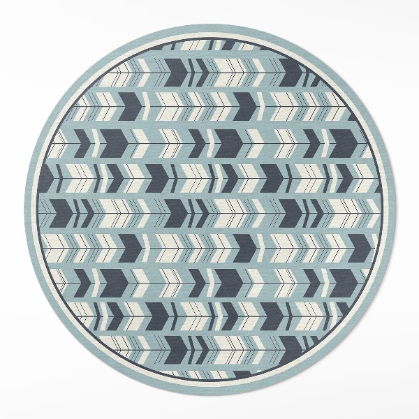Runder teppich pvc Boho Pfeile indischen Muster