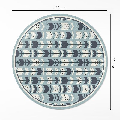 Runder teppich pvc Boho Pfeile indischen Muster