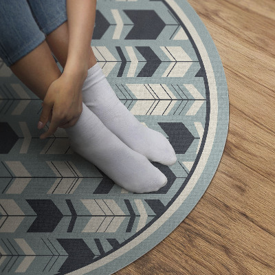 Runder teppich pvc Boho Pfeile indischen Muster