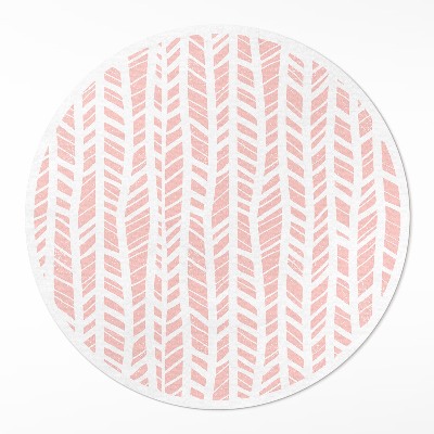 Runder vinyl teppich Indianer-Muster Pastell Boho