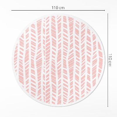 Runder vinyl teppich Indianer-Muster Pastell Boho