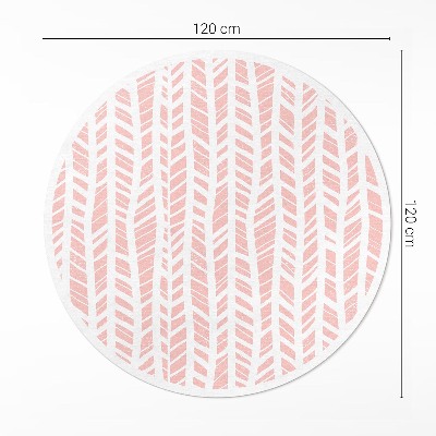 Runder vinyl teppich Indianer-Muster Pastell Boho