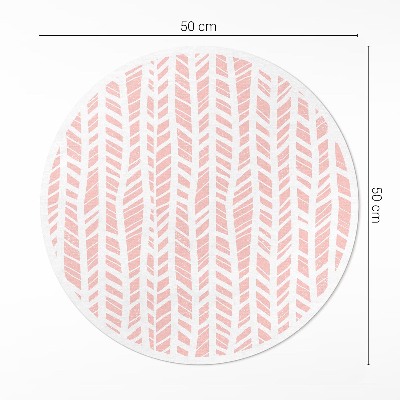 Runder vinyl teppich Indianer-Muster Pastell Boho
