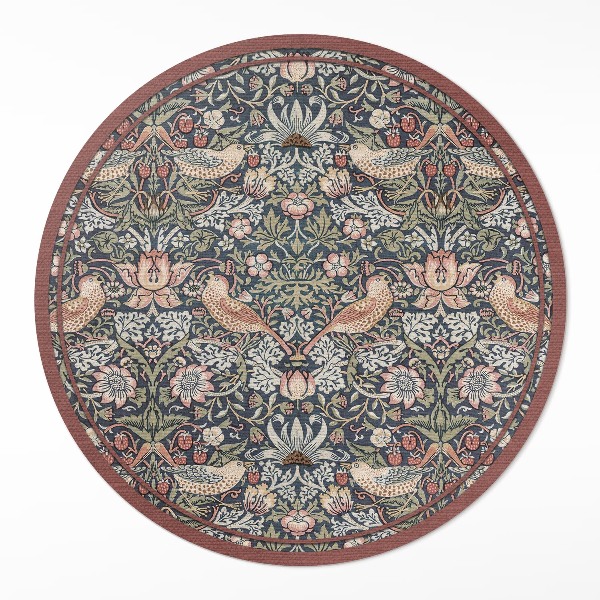 Runder teppich auf pvc Der Erdbeerdieb von William Morris