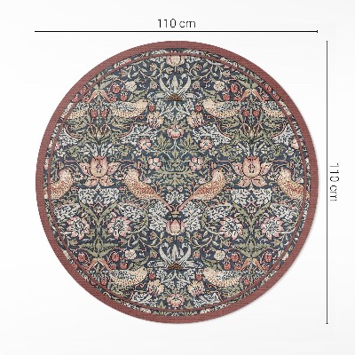 Runder teppich auf pvc Der Erdbeerdieb von William Morris