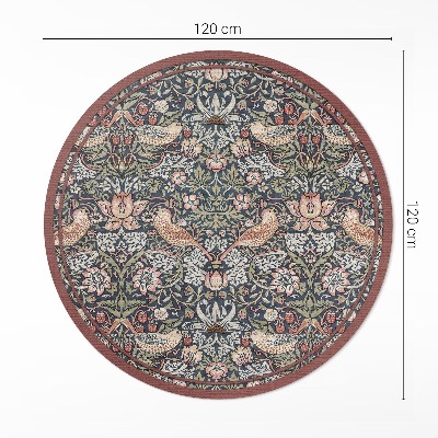 Runder teppich auf pvc Der Erdbeerdieb von William Morris