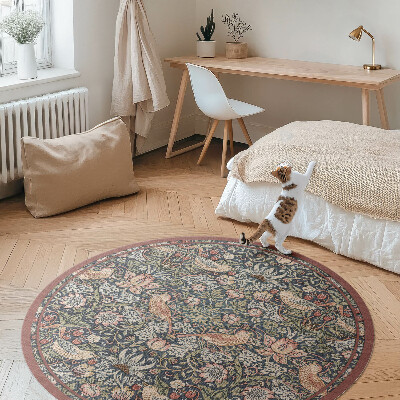 Runder teppich auf pvc Der Erdbeerdieb von William Morris