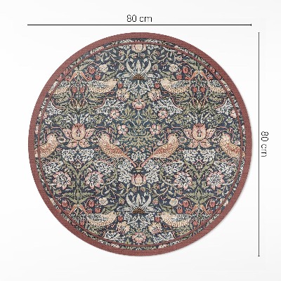 Runder teppich auf pvc Der Erdbeerdieb von William Morris