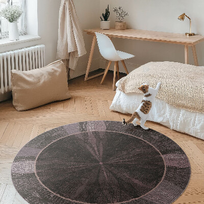 Runder vinyl teppich läufer Abstraktes Stoffimitat