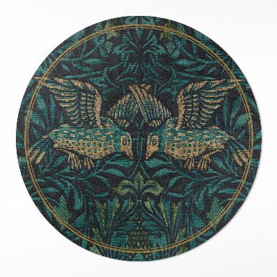 Runder pvc teppich Vögel von William Morris