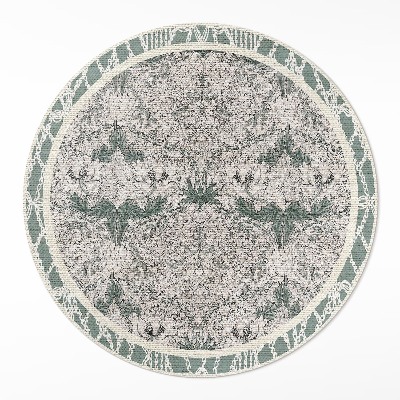 Runder teppich pvc Geißblattblüte von William Morris
