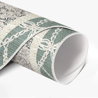 Runder teppich pvc Geißblattblüte von William Morris