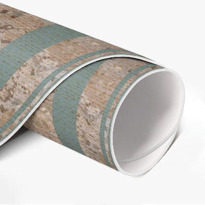 Runder vinyl teppich Verblasstes dekoratives Vintage-Muster