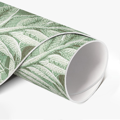 Runder vinyl teppich Üppige Vegetation Boho-Vintage