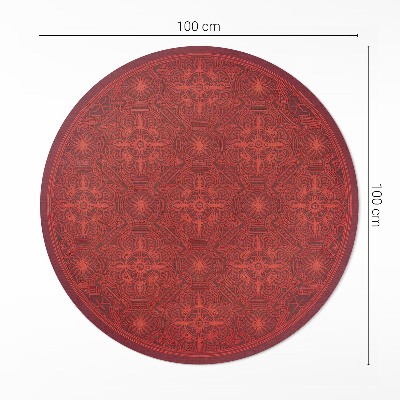 Runder teppich pvc Dekoratives Muster im persischen Vintage-Stil