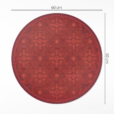 Runder teppich pvc Dekoratives Muster im persischen Vintage-Stil