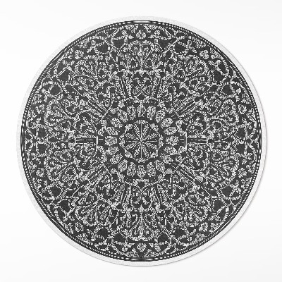 Runder teppich auf pvc Orientalisches Mandala geometrische Arabeske