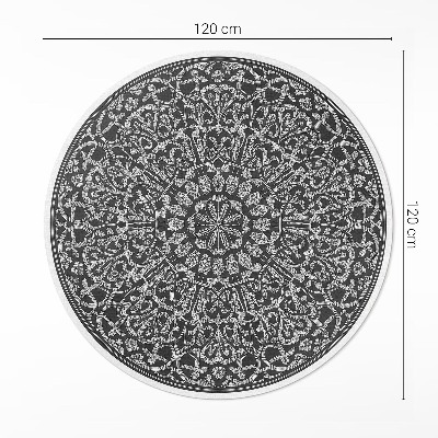 Runder teppich auf pvc Orientalisches Mandala geometrische Arabeske